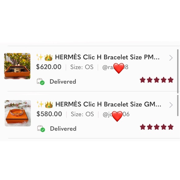 👑🍊 SOLD - HERMÈS Clic H Bracelet Size PM 🍊👑 - Picture 14 of 14